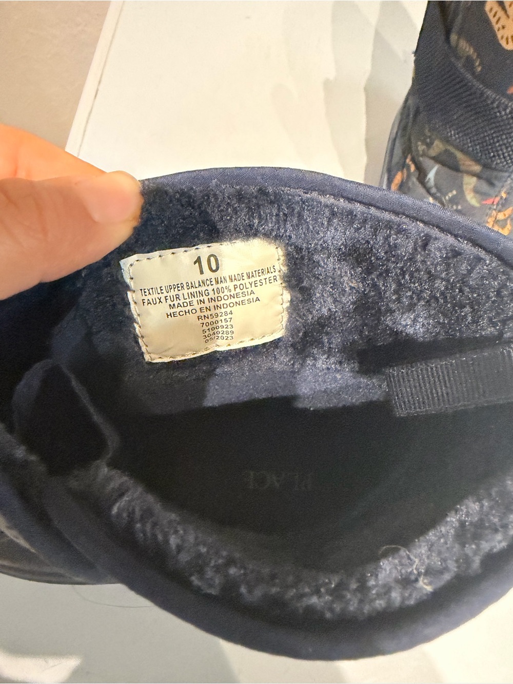 The Children's Place Navy Faux-Fur Lined Kids Boots